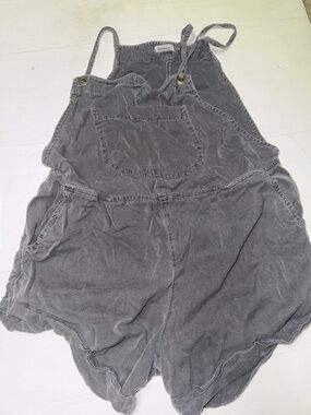 Billabong Gray Cotton Romper Overalls